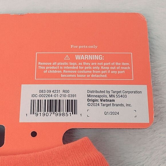 Hyde & Eek Halloween Pet Sweatshirt with Spider Detail Dog or Cat Small New OOS - Picture 6 of 6